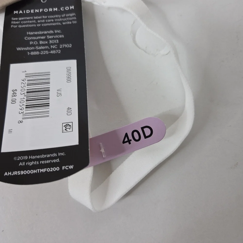 Maidenform Wonderbra Plunging Neckline Underwire Push Up Bra Size 40D NWT
